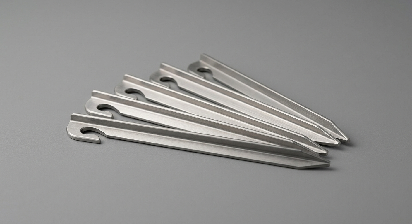 Alpine Folk Titanium Tent Stakes (6-pack) ultralight tent hardware